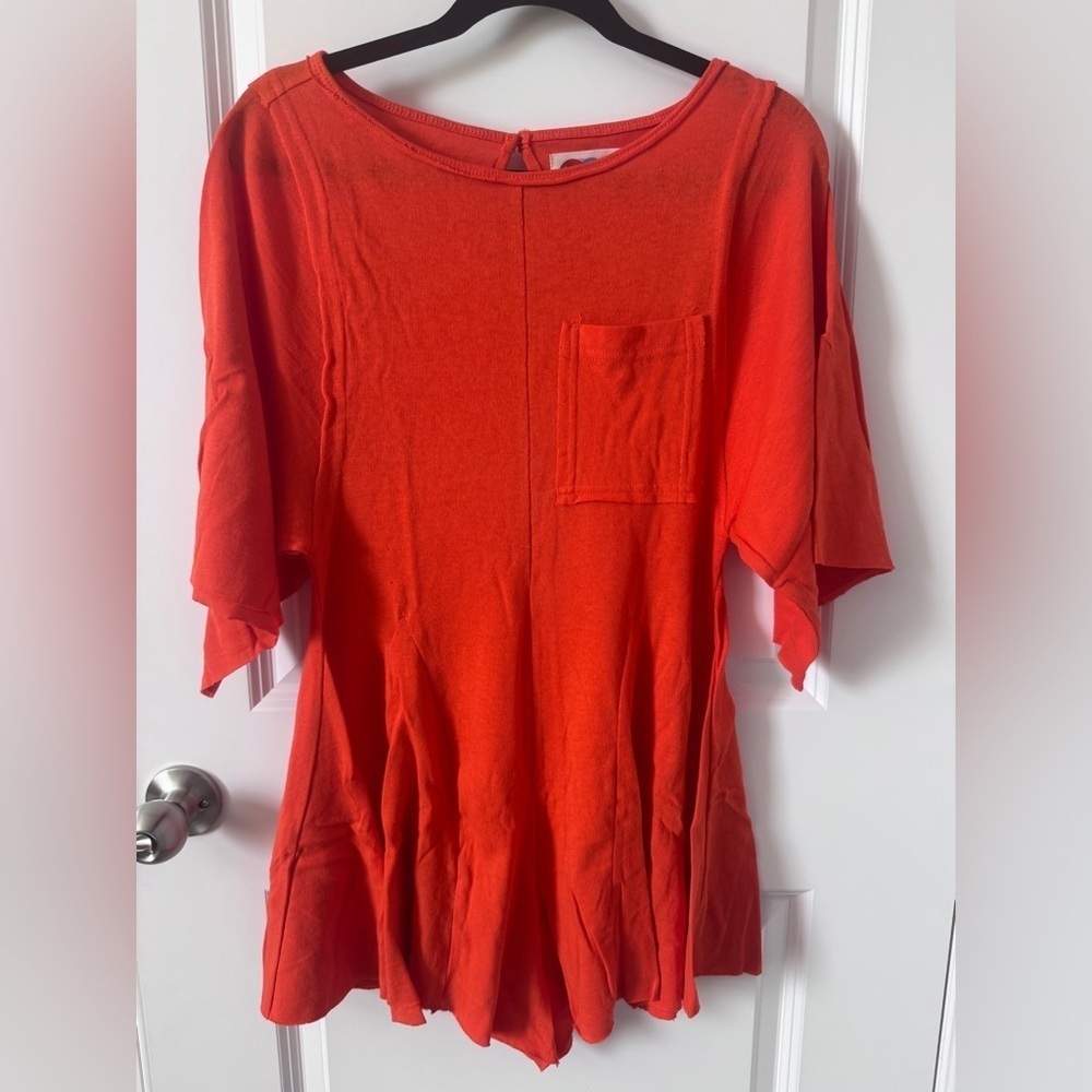 NWT FP Movement by Free People Tangerine Tango  Romper Size XS